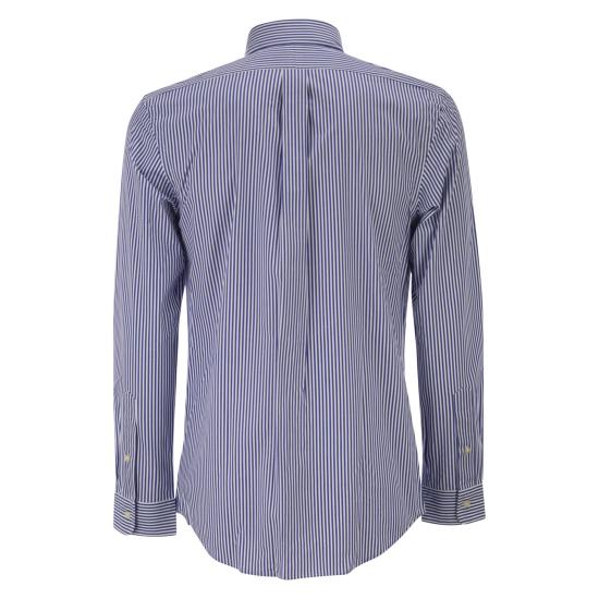 26FW 폴로 랄프로렌 커스텀 핏 코튼 포플린 포니 로고 셔츠 710928255 BLUE - POLO RALPH LAUREN