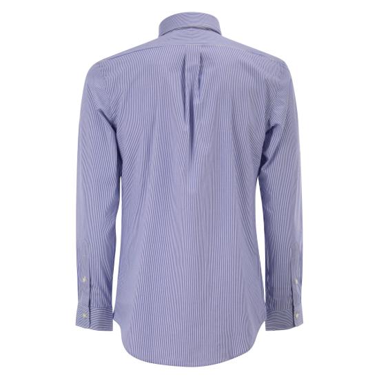26FW 폴로 랄프로렌 커스텀 핏 코튼 포플린 포니 로고 셔츠 710928255 BLUE - POLO RALPH LAUREN