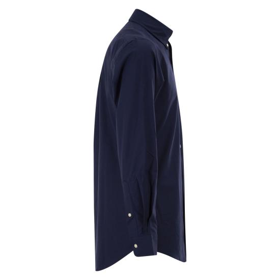 26FW 폴로 랄프로렌 커스텀 핏 코튼 포플린 포니 로고 셔츠 710928255 NAVY - POLO RALPH LAUREN