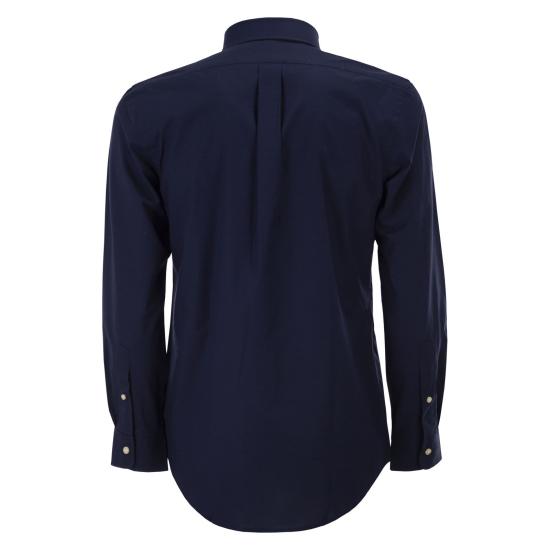 26FW 폴로 랄프로렌 커스텀 핏 코튼 포플린 포니 로고 셔츠 710928255 NAVY - POLO RALPH LAUREN