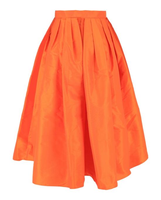  알렉산더 맥퀸 롱 스커트 684284 QEACM 7049 80138 38 Orange - ALEXANDER MCQUEEN