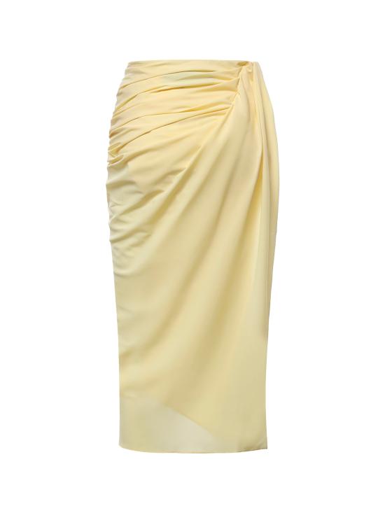 26SS 자크뮈스 롱 스커트 SKW00084BW00565 210 LIGHT YELLOW - JACQUEMUS