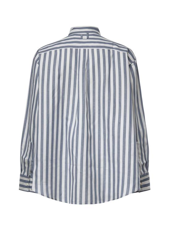 26SS 자크뮈스 셔츠 SHM00624AW00855 3JK JACQUARD STRIPES BLUE - JACQUEMUS