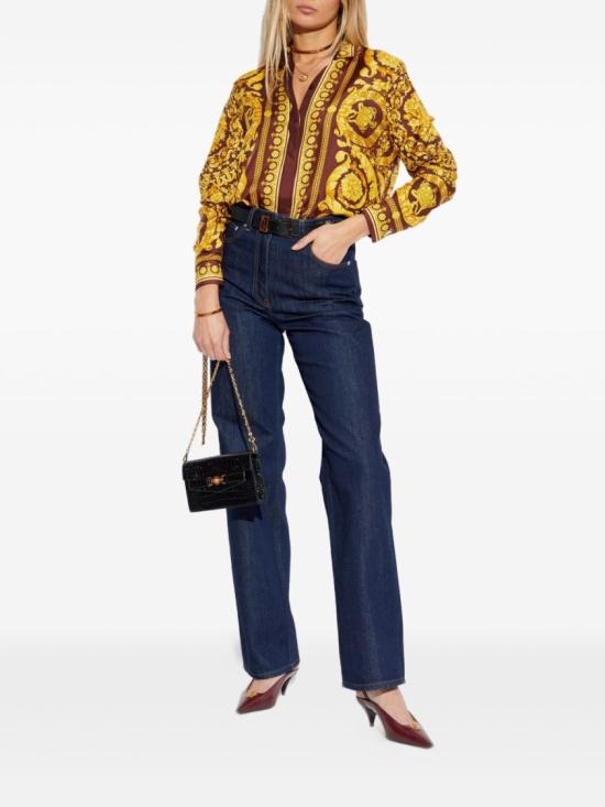 26SS 베르사체 블라우스 1001360 1A04236 5R770 Yellow - VERSACE