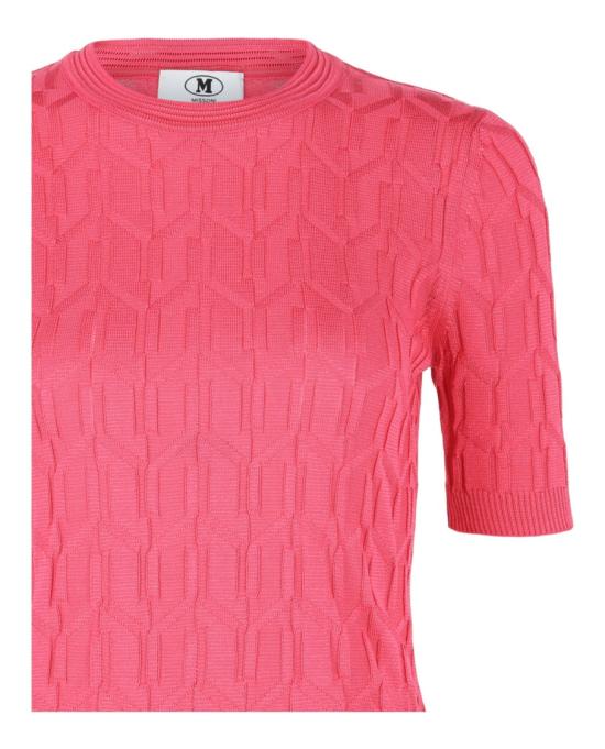  엠 미쏘니 스웨터 S24UN0X BK01HM S30FV 60867 L Pink - M MISSONI