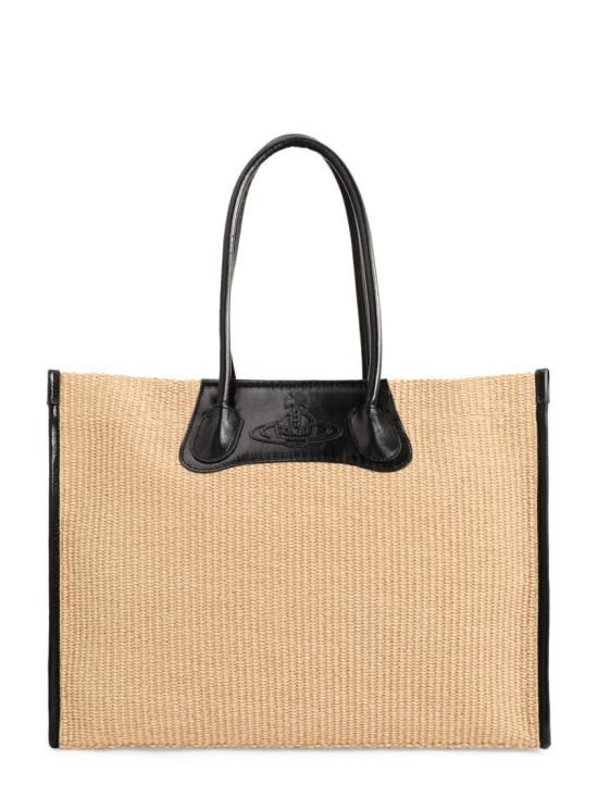 26SS 비비안웨스트우드 엠보싱 오르브 로고 토트백 4D01000LUW01D0B402 Neutrals