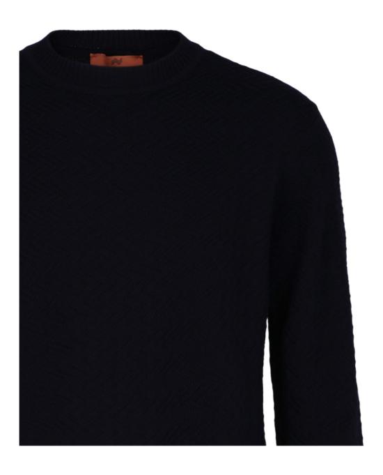  엠 미쏘니 스웨터 S24UN0E BK01E0 S72NL 40009 L Blue - M MISSONI