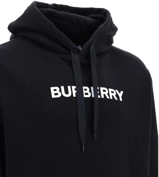 26FW 버버리 후드 티셔츠 55867722760532 BLACK - BURBERRY