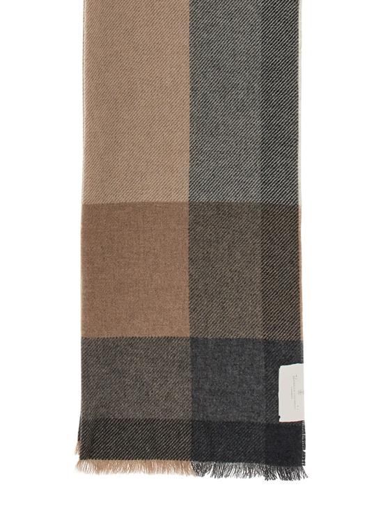 26FW 브루넬로 쿠치넬리 울&캐시미어 트윌 체크 스카프 MSC666AG CM872 MULTICOLOUR - BRUNELLO CUCINELLI