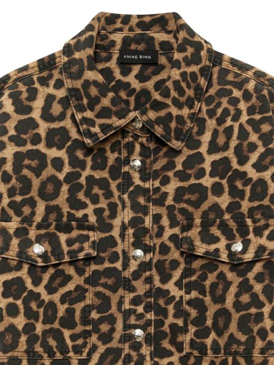 26SS 애니빙 탑 A0712096MTL59LEOPARD Brown - ANINE BING