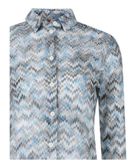  엠 미쏘니 셔츠 S23UJ02 BR00J9 F705I 10026 L Multicolor - M MISSONI