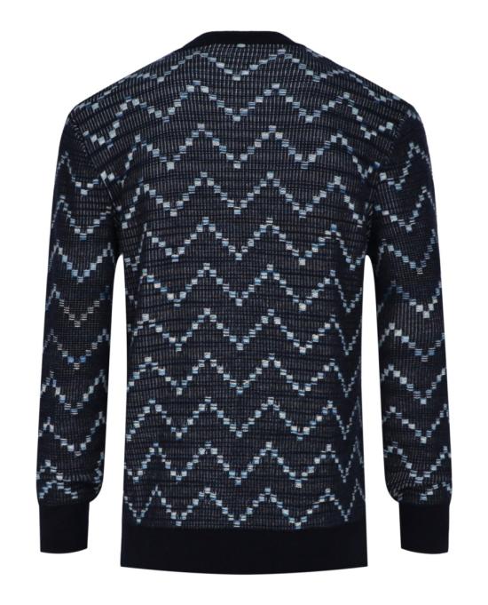  엠 미쏘니 스웨터 S24UN0C BK01DD S72NK 40268 L Blue - M MISSONI