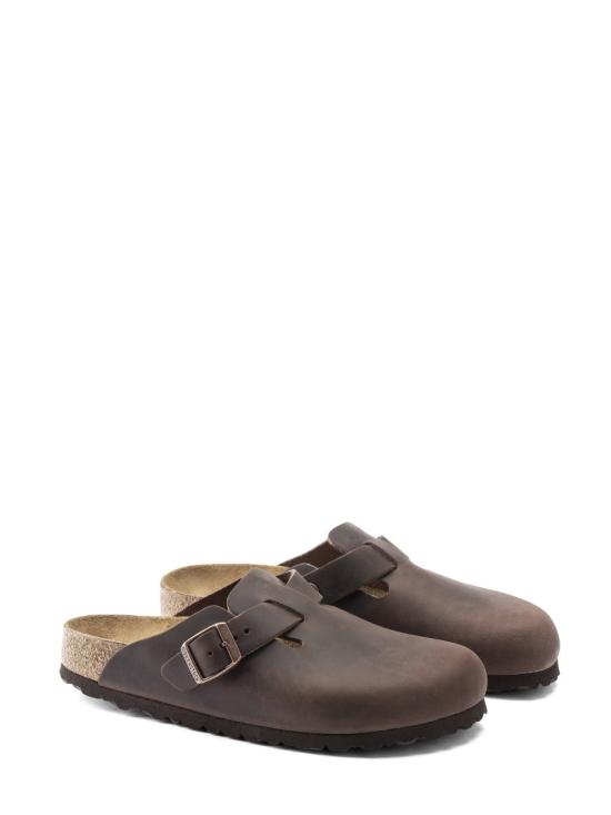 26SS 버켄스탁 보스턴 오일드 레더 클로그 860133S Brown - BIRKENSTOCK