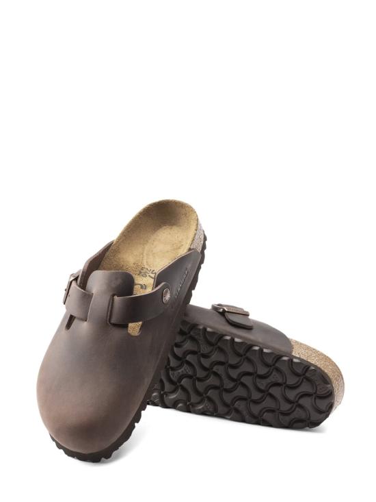 26SS 버켄스탁 보스턴 오일드 레더 클로그 860133S Brown - BIRKENSTOCK