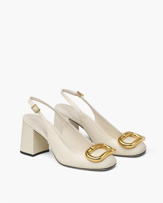 26FW 마크제이콥스 힐/펌프스 2P6FPM001F33 123 cloud white CREMA - MARC JACOBS