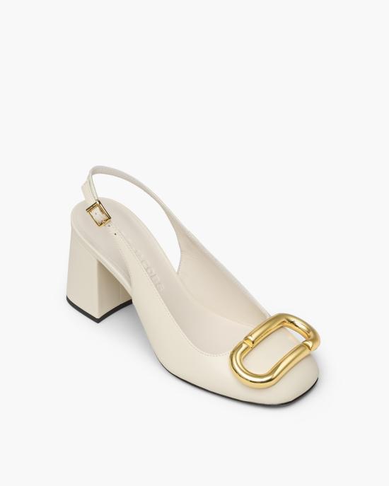 26FW 마크제이콥스 힐/펌프스 2P6FPM001F33 123 cloud white CREMA - MARC JACOBS