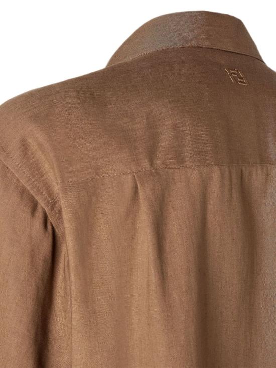 26FW 펜디 반팔 셔츠 FS1369AVSG F19FJ Gianduia - FENDI