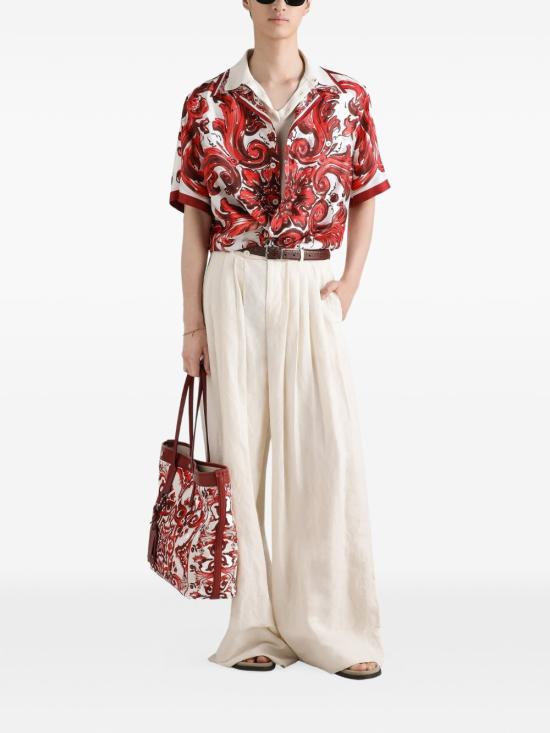 26FW 돌체앤가바나 반팔 셔츠 G5JH9THI133 ID5DQ Maiolica 1l rubino - DOLCE & GABBANA