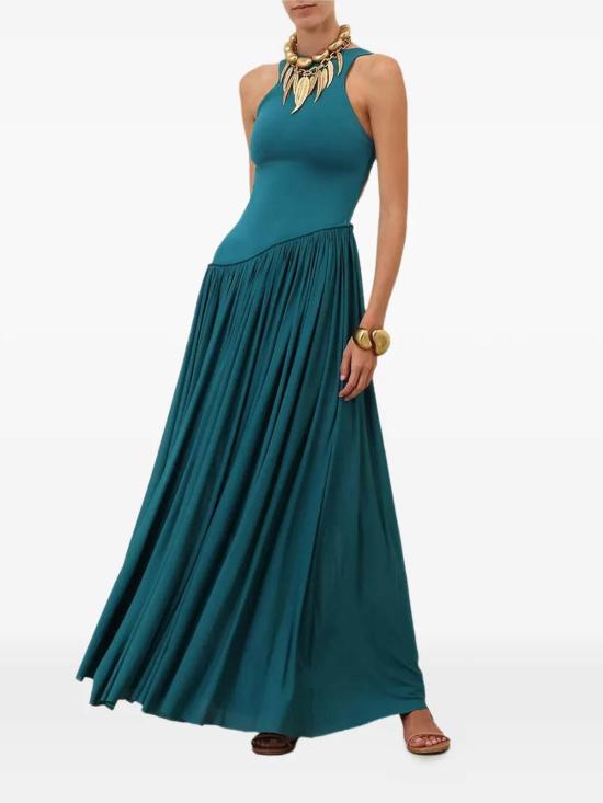 26SS 짐머만 롱 원피스 8481DS261TEAL Blue - ZIMMERMANN