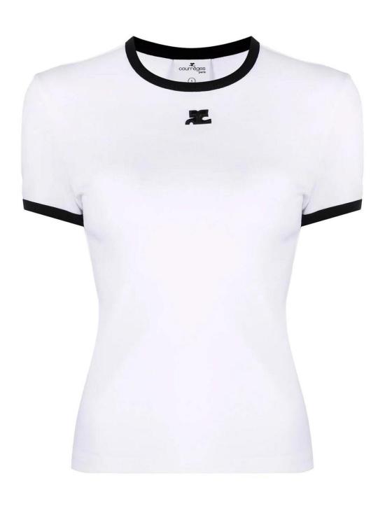 26FW 쿠레쥬 반팔 티셔츠 PERJTS017JS00700098 WHITE