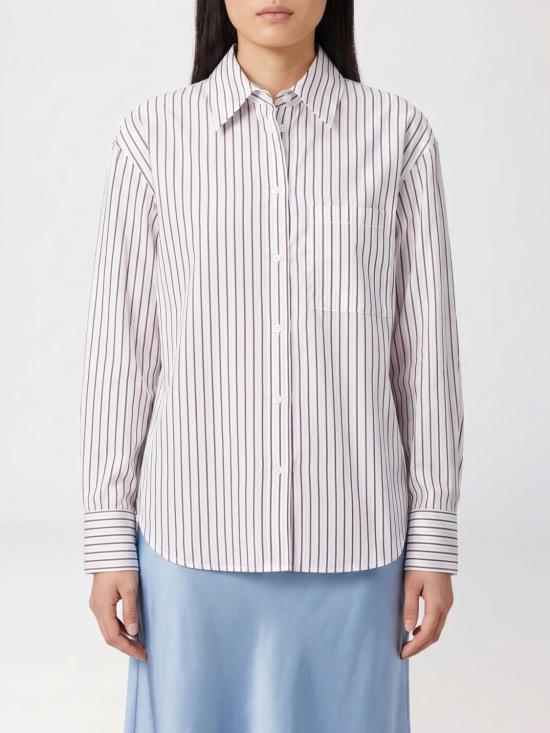 26SS 루루 드 세종 셔츠 MAUD WHITE DARK RED Burgundy