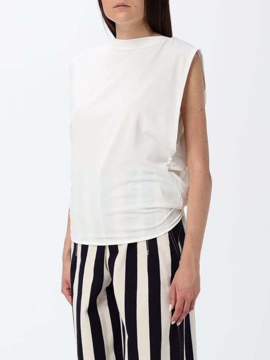 26SS 자크뮈스 탑 26ETOW00910AJ00254 100 White - JACQUEMUS