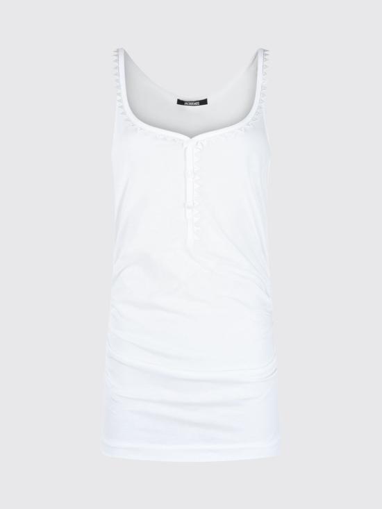 26SS 자크뮈스 탑 26ETSW00567AJ00189 100 White - JACQUEMUS