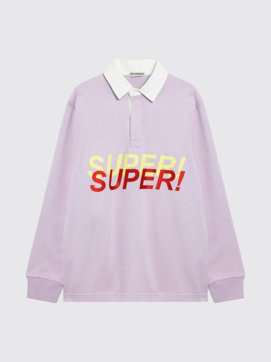 26SS JW앤더슨 폴로 티셔츠 JO0293PG1938 700 Violet - JW ANDERSON