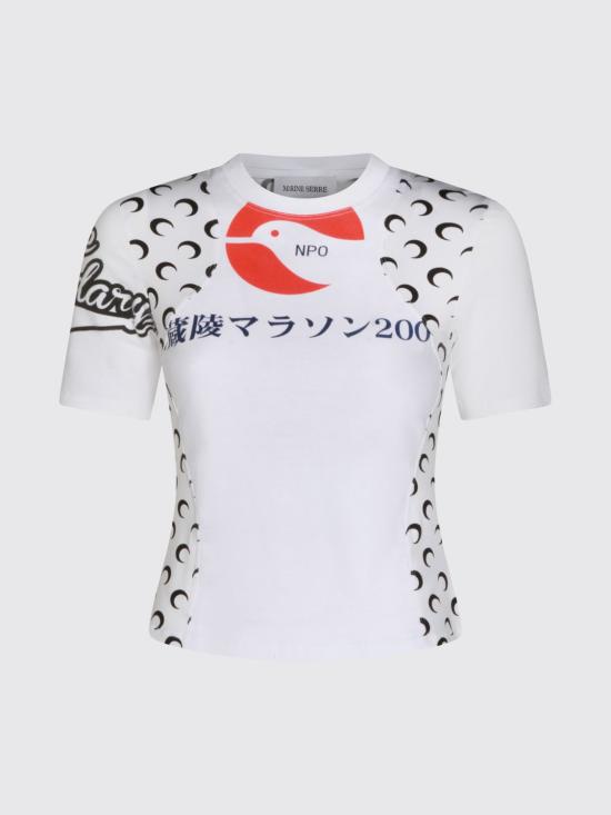 26SS 마린세르 반팔 티셔츠 WTT001BUJER0003 WH10 White - MARINE SERRE