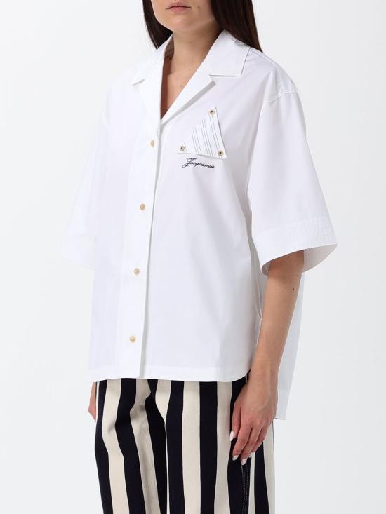 26SS 자크뮈스 탑 26ESHW00567AW00648 100 White - JACQUEMUS