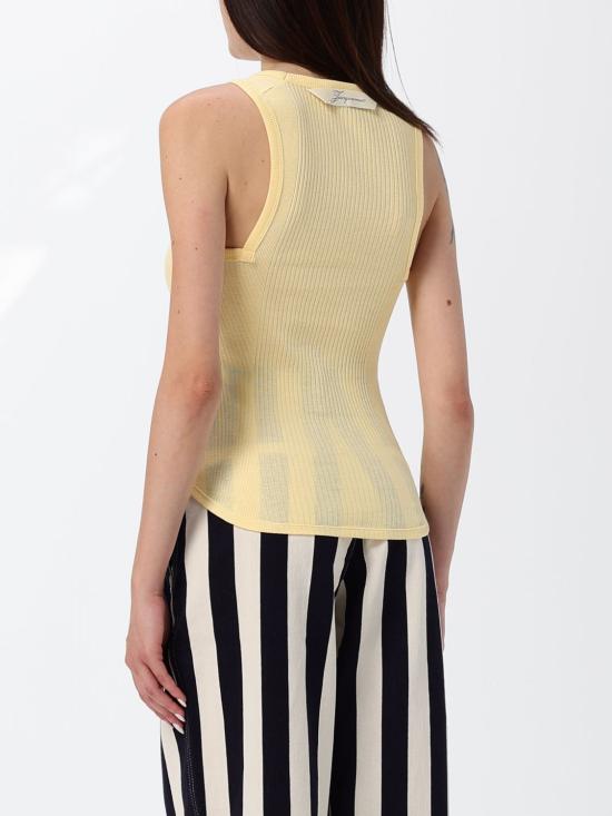26SS 자크뮈스 탑 26ETSW00559AJ00103 210 Yellow - JACQUEMUS