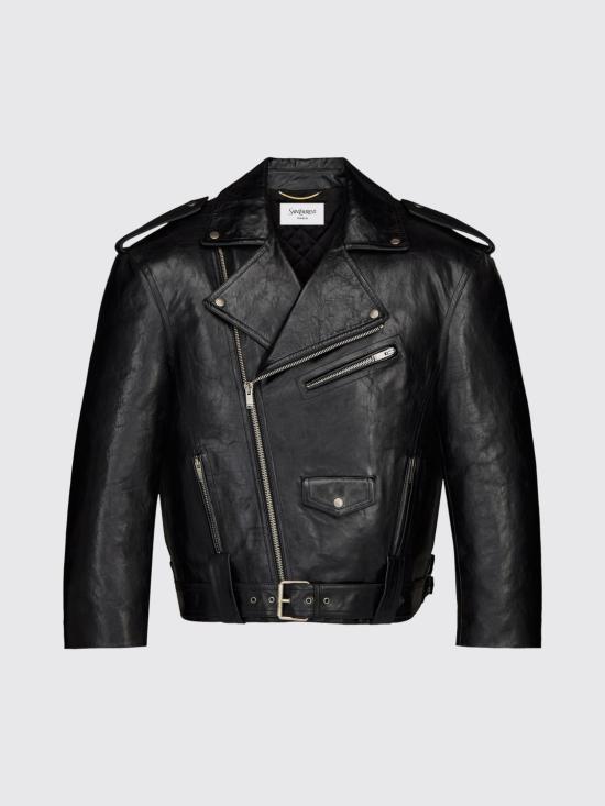 26SS 생로랑 자켓 866816YCUX2 1703 Black - SAINT LAURENT