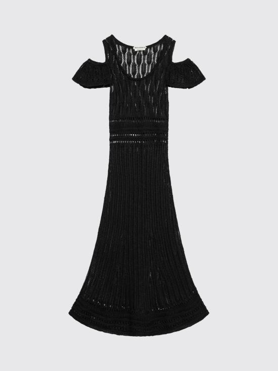 26SS JW앤더슨 롱 원피스 KW1483YN0489 999 Black - JW ANDERSON