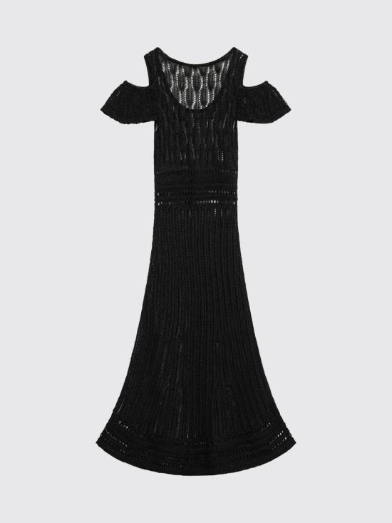 26SS JW앤더슨 롱 원피스 KW1483YN0489 999 Black - JW ANDERSON