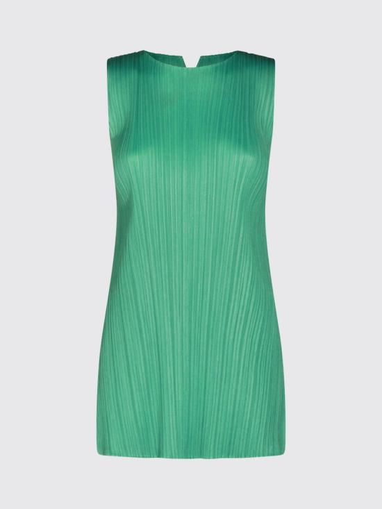 26SS 플리츠플리즈 민소매 티셔츠 PP66JT132 63 Green - PLEATS PLEASE