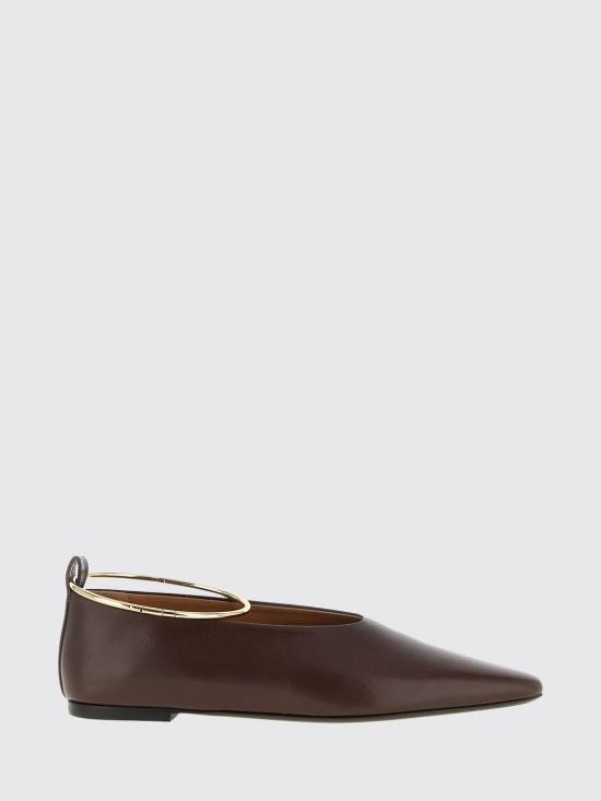 26FW 질샌더 플랫 슈즈 J15WZ0039P7588 601 Brown
