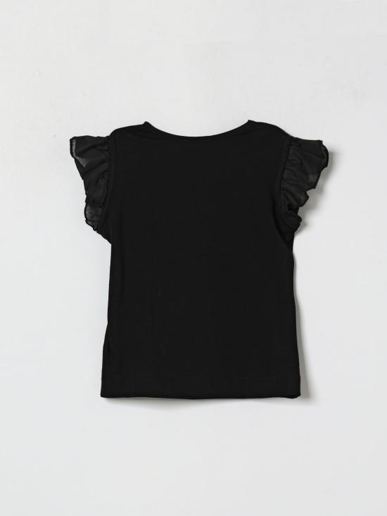 26SS [키즈] 모나리자 티셔츠 11G6167201 0050 Black - MONNALISA
