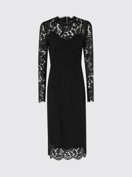 26SS 돌체앤가바나 미디 원피스 F6M0DTHLM7L N0000 Black - DOLCE & GABBANA