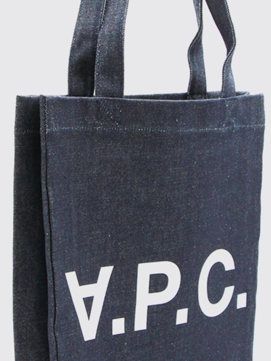 26FW 아페쎄 로르 로고 프린트 데님 토트백 COHIZM61445 IAI Indigo - A.P.C.