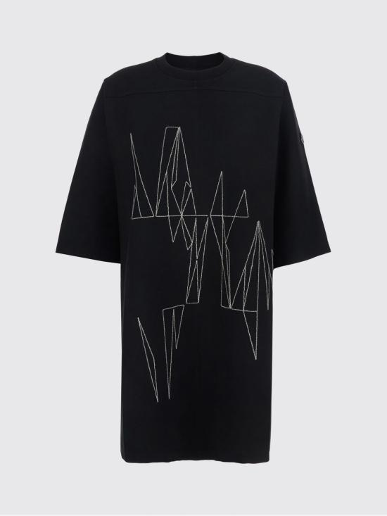 26SS 릭오웬스 몽클레어 반팔 티셔츠 MU01F8C0489B7R 999 Black