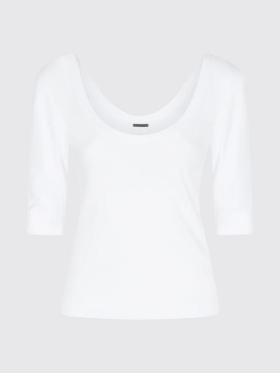 26SS 브루넬로 쿠치넬리 반팔 티셔츠 M0TC8FX220 C159 White - BRUNELLO CUCINELLI