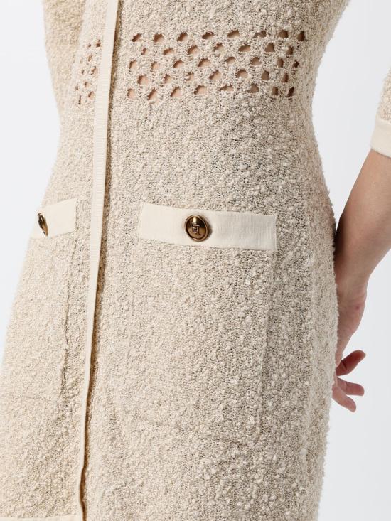 26SS 엘리자베타프랜치 미디 원피스 AM40R62E2 193 Butter - ELISABETTA FRANCHI