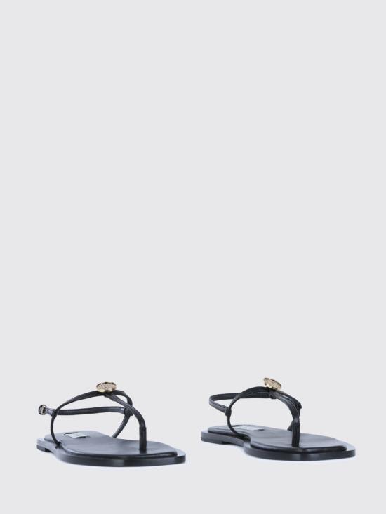 26FW 토템 샌들 263WAS0336LE0210 001 Black - TOTEME