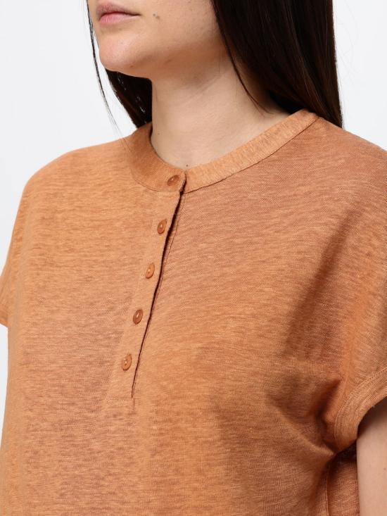26SS 캉그라 반팔 티셔츠 S6A398761 310 Brown - KANGRA