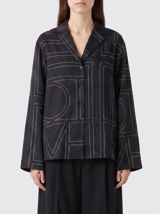 26FW 토템 셔츠 263WRT0881FB0704 001 Black