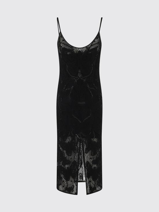 26SS 블루마린 롱 원피스 4A423A N0990 Black - BLUMARINE