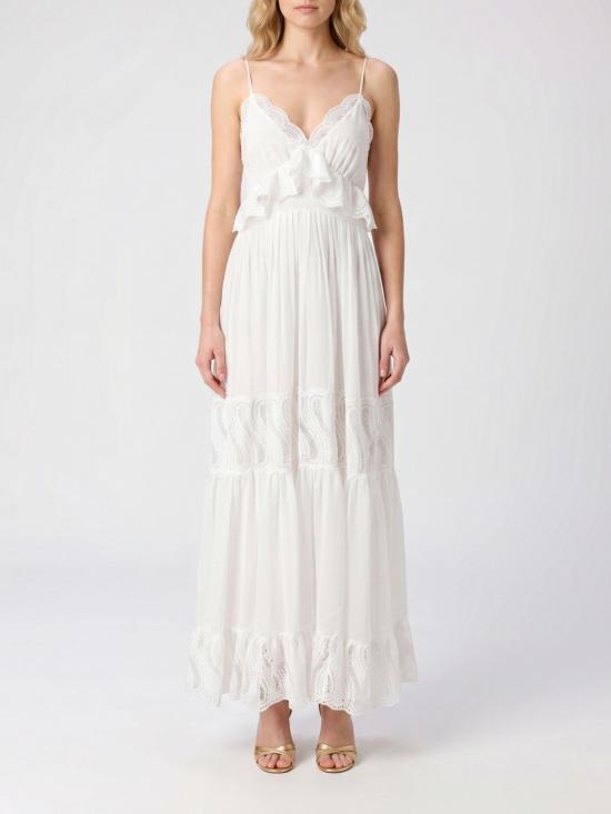 26SS 라쿠엘 디니즈 롱 원피스 5L03169 010 White