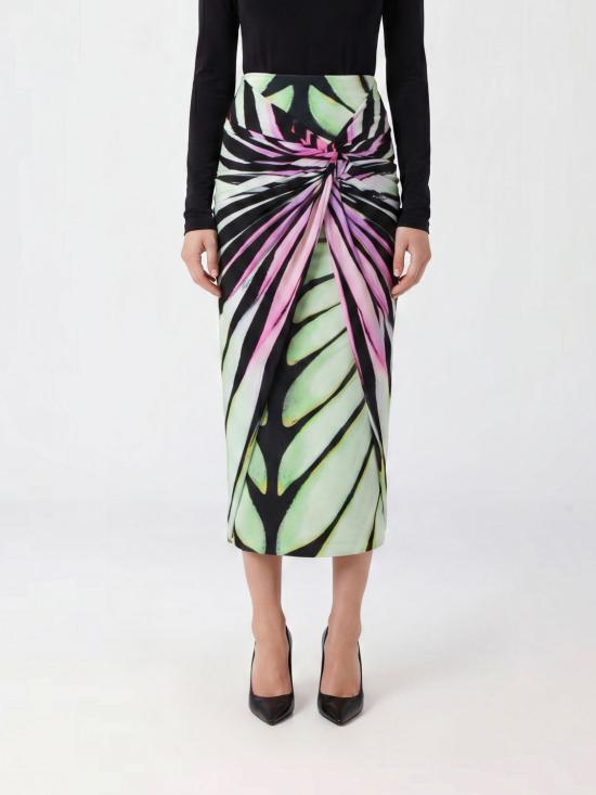26FW 로베르토 카발리 롱 스커트 XQW016HVM33D 0331 Multicolor