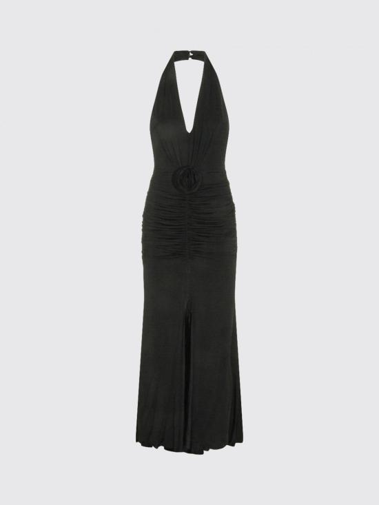26SS 블루마린 롱 원피스 4A467A N0990 Black - BLUMARINE