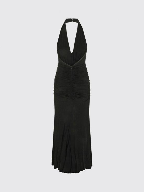 26SS 블루마린 롱 원피스 4A467A N0990 Black - BLUMARINE